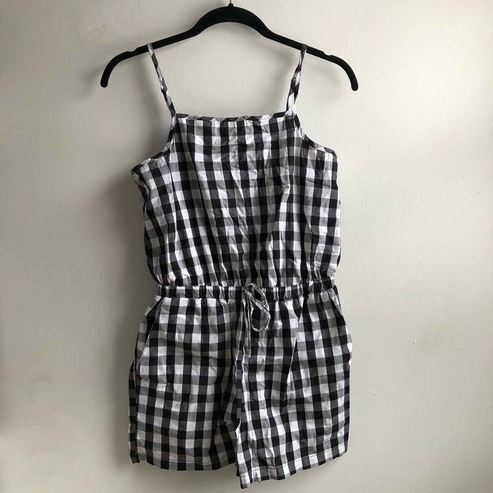Gingham Romper
